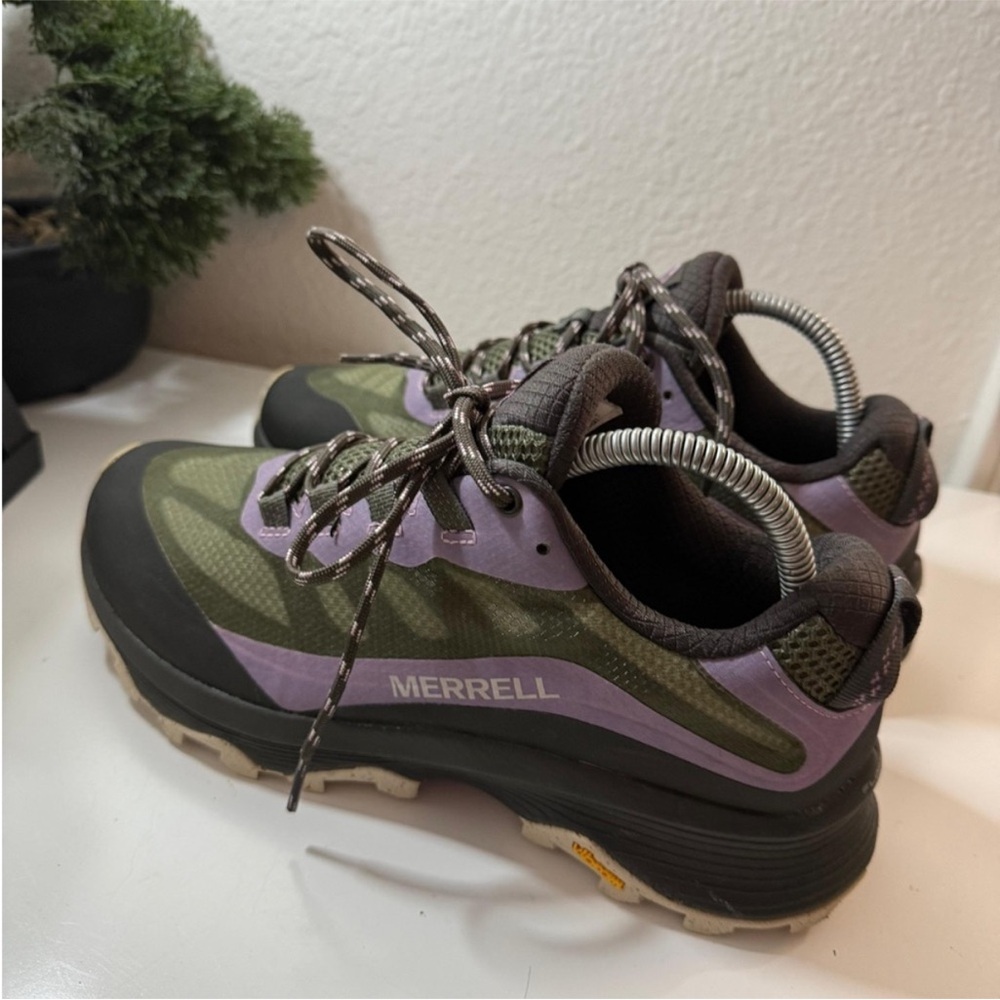 Merrell Women's Olive and Lavender Athletic Shoes